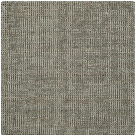 Safavieh Natural Fiber Hand Woven Square Rug- Grey- 5 x 5 ft. NF730B-5SQ